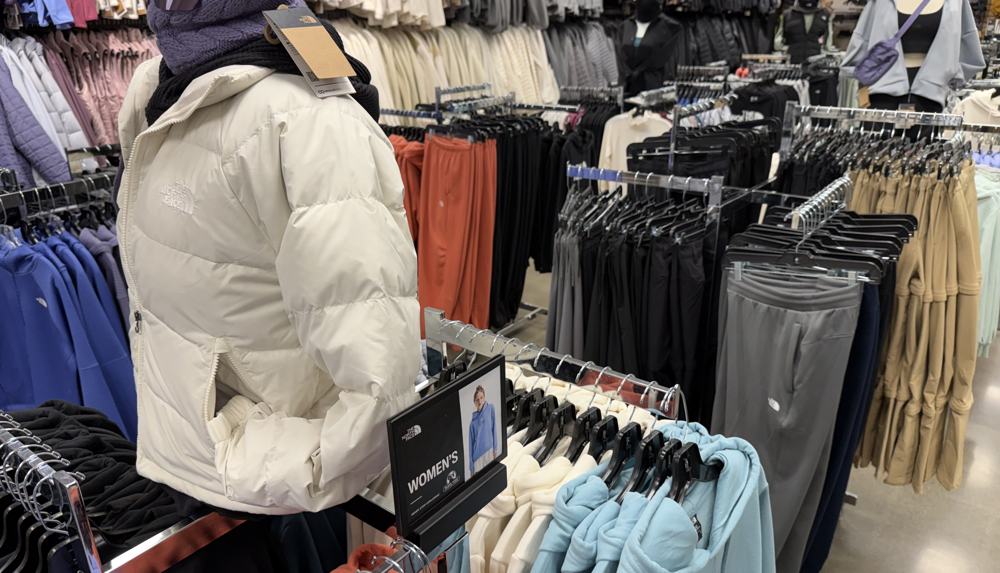 The North Face apparel
