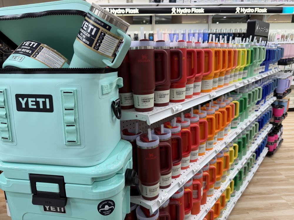 YETI and Stanley drinkware